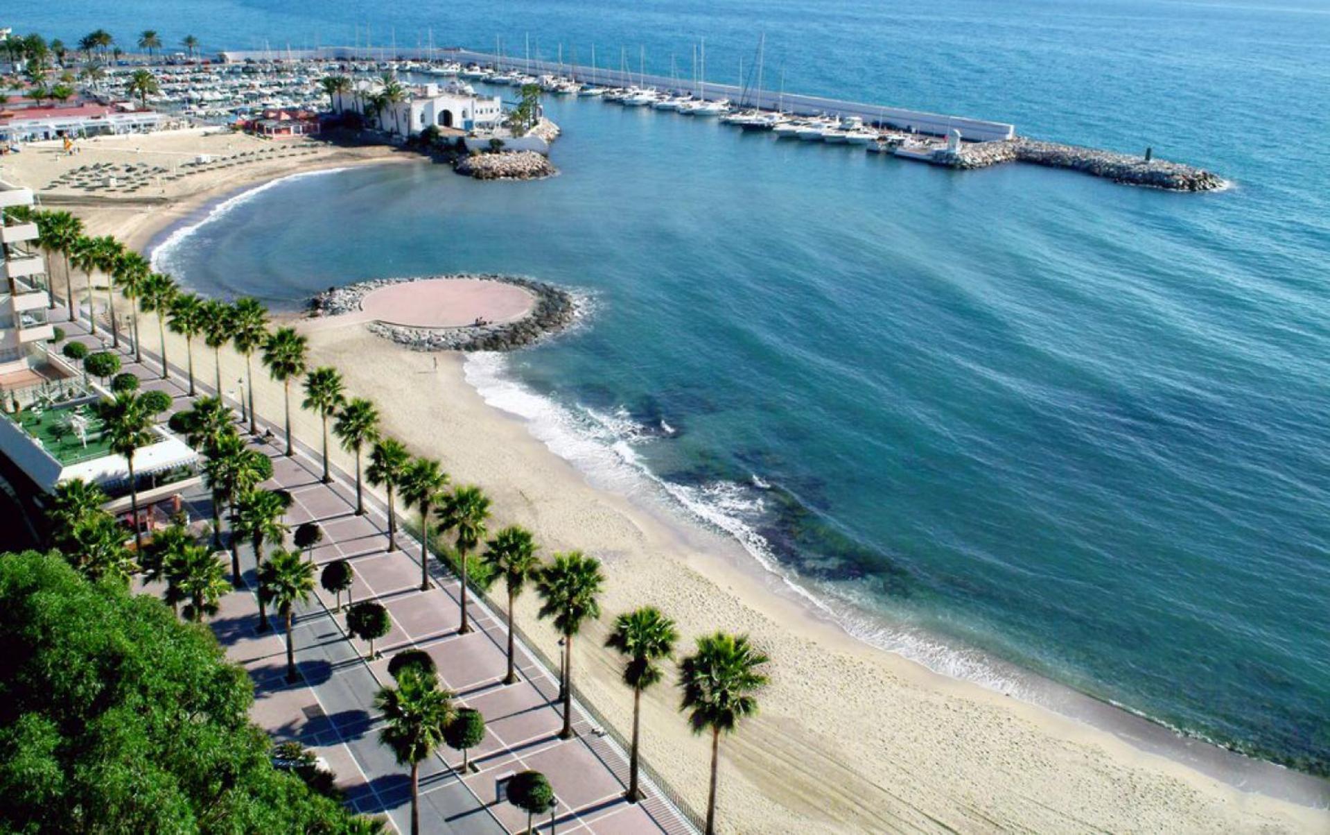 Seafront In Marbella With Pool And Garage Apartment Ngoại thất bức ảnh
